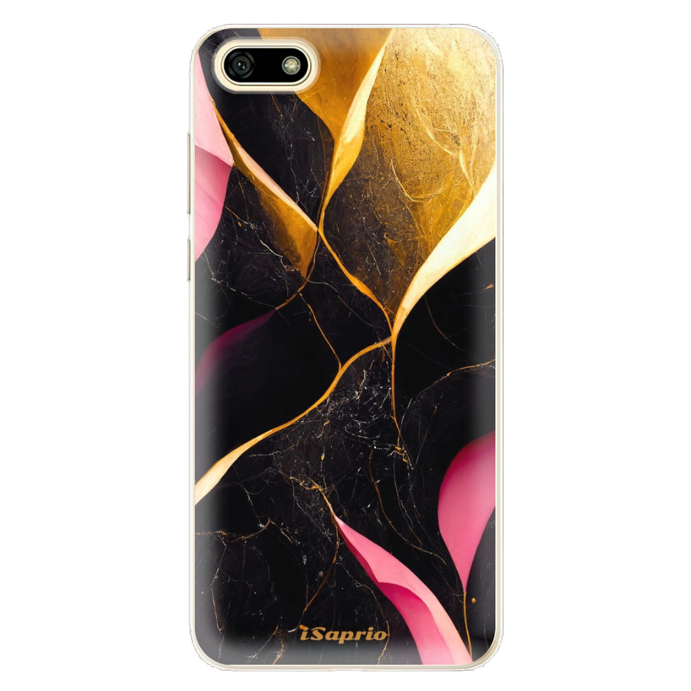Odolné silikonové pouzdro iSaprio - Gold Pink Marble - Huawei Y5 2018