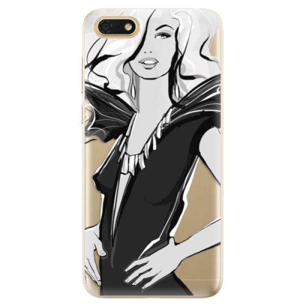 Odolné silikonové pouzdro iSaprio - Fashion 01 - Huawei Honor 7S