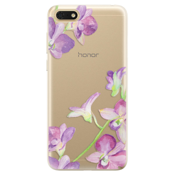 Odolné silikonové pouzdro iSaprio - Purple Orchid - Huawei Honor 7S