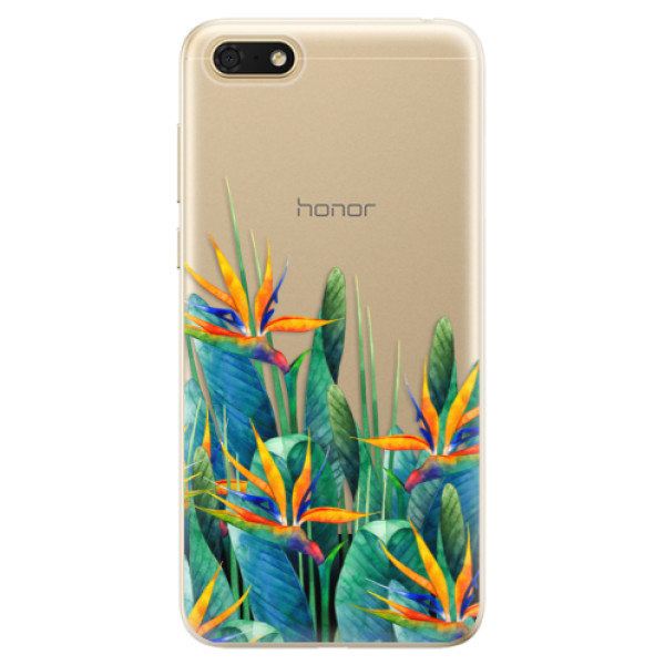 Odolné silikonové pouzdro iSaprio - Exotic Flowers - Huawei Honor 7S