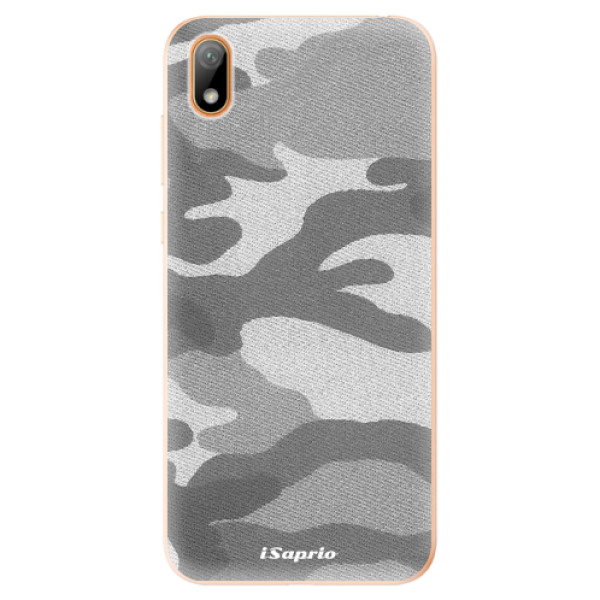 Odolné silikonové pouzdro iSaprio - Gray Camuflage 02 - Huawei Y5 2019