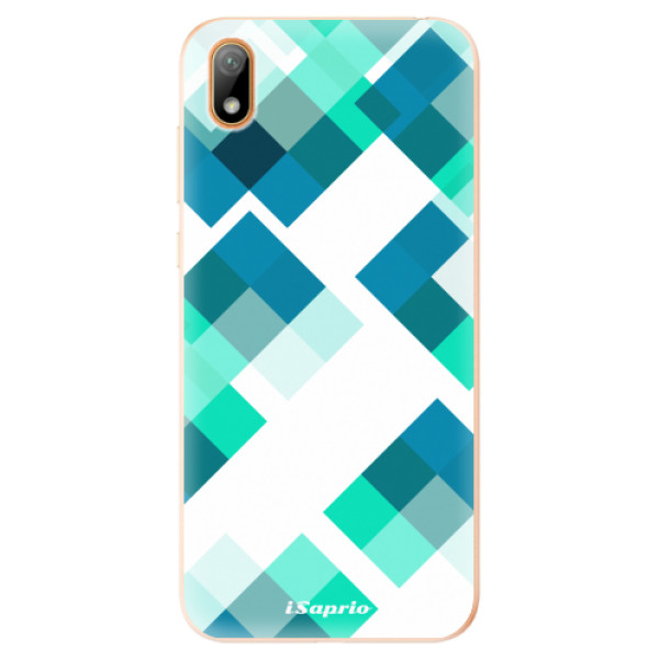 Odolné silikonové pouzdro iSaprio - Abstract Squares 11 - Huawei Y5 2019