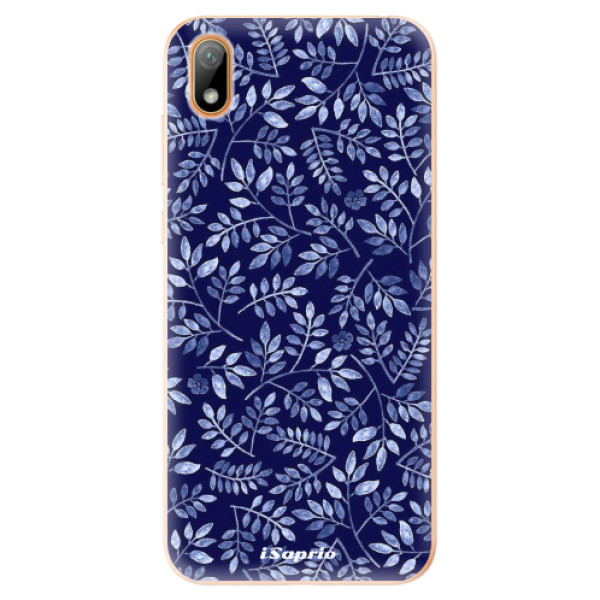 Silikonové odolné pouzdro iSaprio - Blue Leaves 05 na mobil Huawei Y5 2019 (Silikonový kryt, obal, pouzdro iSaprio - Blue Leaves 05 na mobilní telefon Huawei Y5 2019)