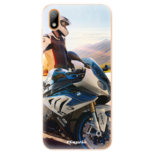 Odolné silikonové pouzdro iSaprio - Motorcycle 10 - Huawei Y5 2019