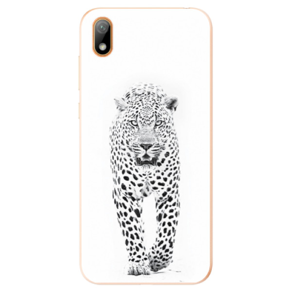Odolné silikonové pouzdro iSaprio - White Jaguar - Huawei Y5 2019
