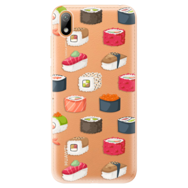 Odolné silikonové pouzdro iSaprio - Sushi Pattern - Huawei Y5 2019