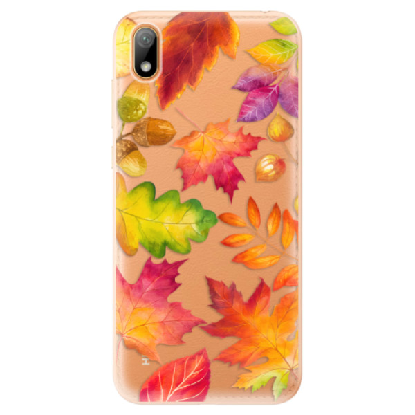 Silikonové odolné pouzdro iSaprio - Autumn Leaves 01 na mobil Huawei Y5 2019 (Silikonový kryt, obal, pouzdro iSaprio - Autumn Leaves 01 na mobilní telefon Huawei Y5 2019)
