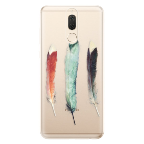 Odolné silikonové pouzdro iSaprio - Three Feathers - Huawei Mate 10 Lite