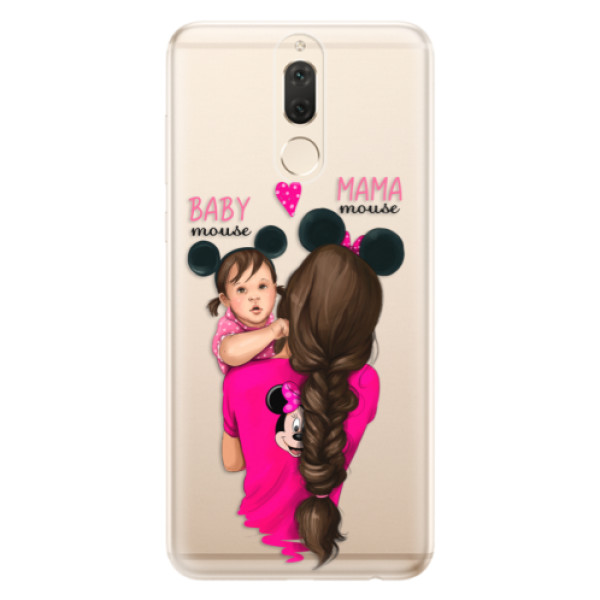 Odolné silikonové pouzdro iSaprio - Mama Mouse Brunette and Girl - Huawei Mate 10 Lite