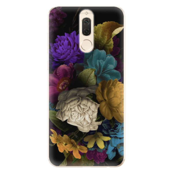 Silikonové odolné pouzdro iSaprio - Dark Flowers na mobil Huawei Mate 10 Lite (Silikonový kryt, obal, pouzdro iSaprio - Dark Flowers na mobilní telefon Huawei Mate 10 Lite)