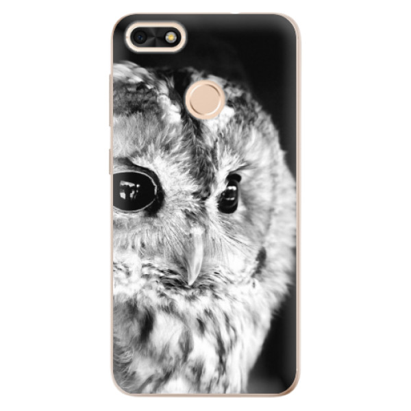 Silikonové odolné pouzdro iSaprio - BW Owl na mobil Huawei P9 Lite Mini (Silikonový kryt, obal, pouzdro iSaprio - BW Owl na mobilní telefon Huawei P9 Lite Mini)