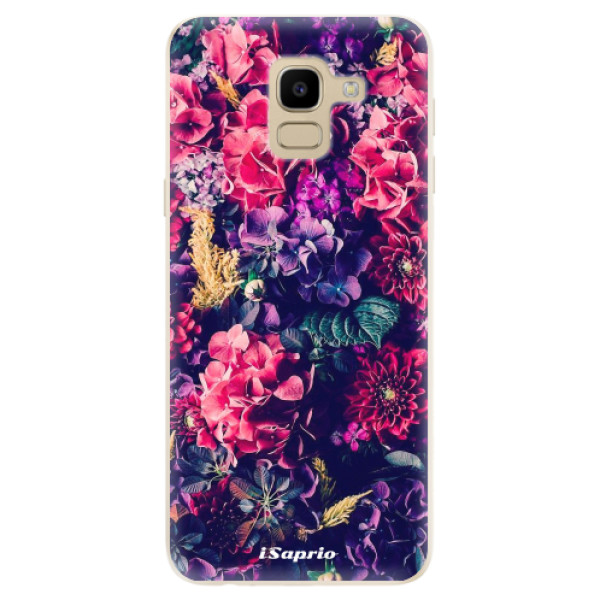Silikonové odolné pouzdro iSaprio - Flowers 10 na mobil Samsung Galaxy J6 (Silikonový kryt, obal, pouzdro iSaprio - Flowers 10 na mobilní telefon Samsung Galaxy J6)