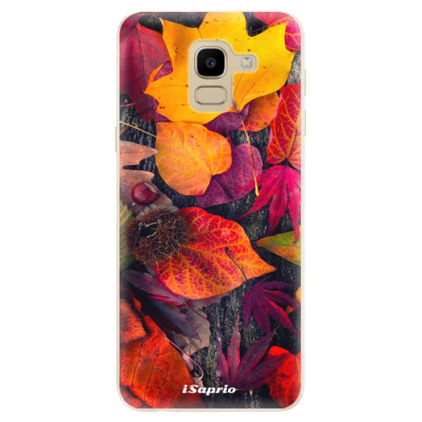 Odolné silikonové pouzdro iSaprio - Autumn Leaves 03 - Samsung Galaxy J6