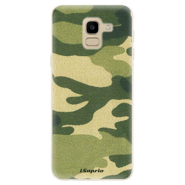 Odolné silikonové pouzdro iSaprio - Green Camuflage 01 - Samsung Galaxy J6