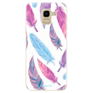 Silikonové pouzdro iSaprio - Samsung Galaxy J6 - Feather Pattern 10