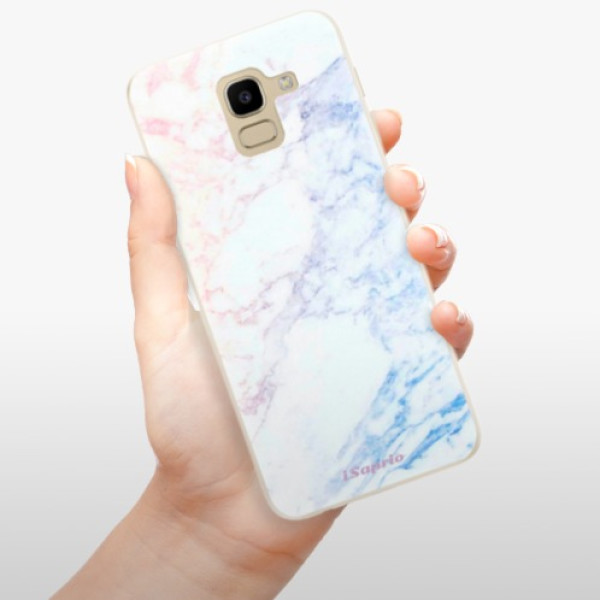 Silikonové pouzdro iSaprio - Samsung Galaxy J6 - Raibow Marble 10