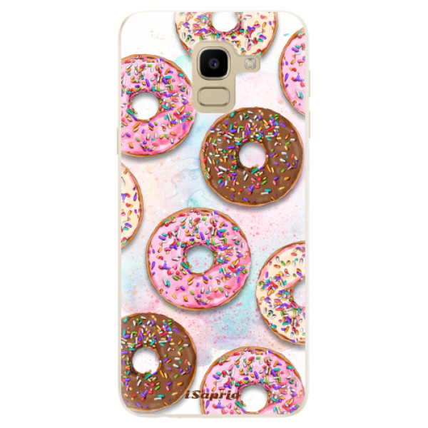 Silikonové odolné pouzdro iSaprio - Donuts 11 na mobil Samsung Galaxy J6 (Silikonový kryt, obal, pouzdro iSaprio - Donuts 11 na mobilní telefon Samsung Galaxy J6)