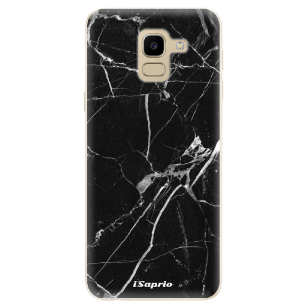 Odolné silikonové pouzdro iSaprio - Black Marble 18 - Samsung Galaxy J6