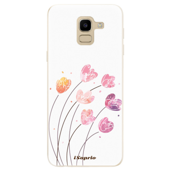 Silikonové odolné pouzdro iSaprio - Flowers 14 na mobil Samsung Galaxy J6 (Silikonový kryt, obal, pouzdro iSaprio - Flowers 14 na mobilní telefon Samsung Galaxy J6)
