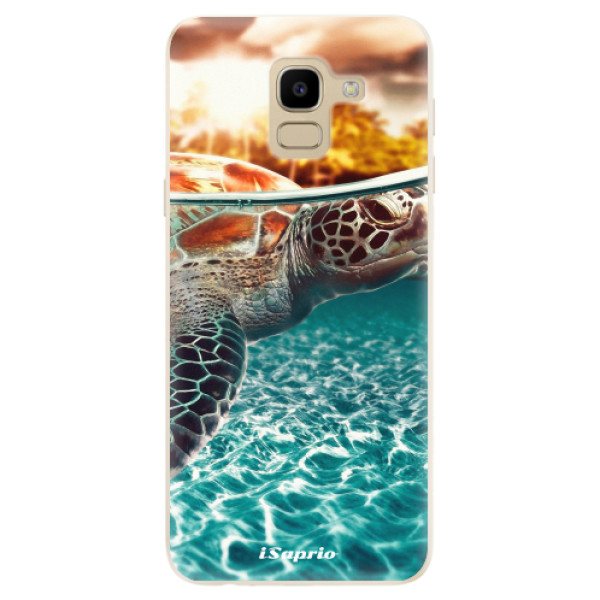 Silikonové odolné pouzdro iSaprio - Turtle 01 na mobil Samsung Galaxy J6 (Silikonový kryt, obal, pouzdro iSaprio - Turtle 01 na mobilní telefon Samsung Galaxy J6)