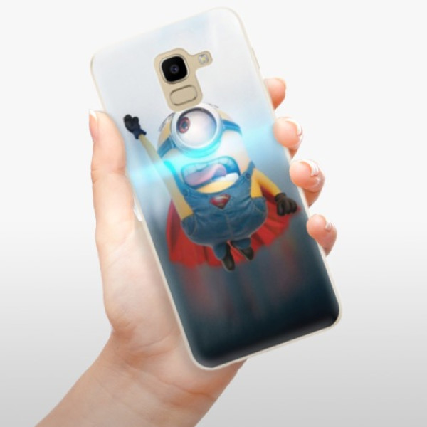 Silikonové pouzdro iSaprio - Samsung Galaxy J6 - Mimons Superman 02