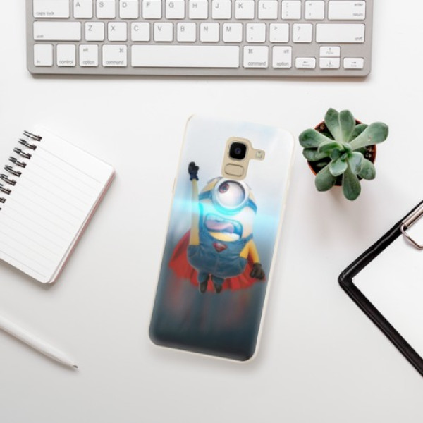 Silikonové pouzdro iSaprio - Samsung Galaxy J6 - Mimons Superman 02