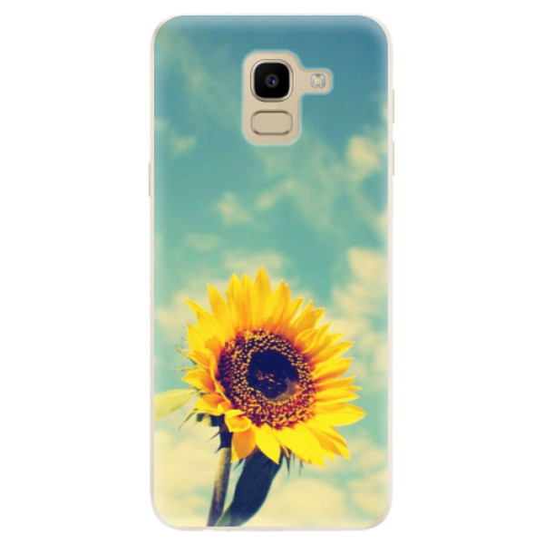 Odolné silikonové pouzdro iSaprio - Sunflower 01 - Samsung Galaxy J6