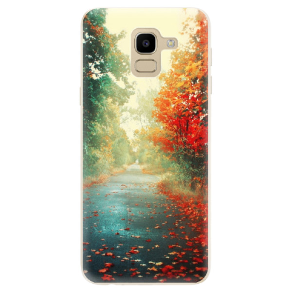 Silikonové odolné pouzdro iSaprio - Autumn 03 na mobil Samsung Galaxy J6 (Silikonový kryt, obal, pouzdro iSaprio - Autumn 03 na mobilní telefon Samsung Galaxy J6)