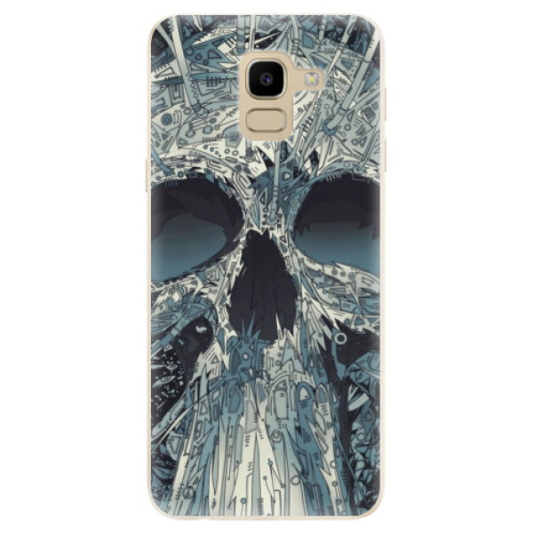 Odolné silikonové pouzdro iSaprio - Abstract Skull - Samsung Galaxy J6