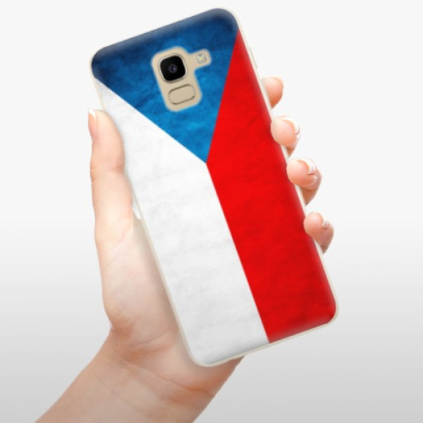 Silikonové pouzdro iSaprio - Samsung Galaxy J6 - Czech Flag