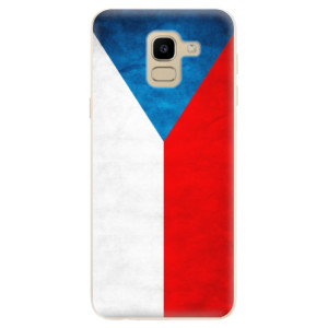 Silikonové pouzdro iSaprio - Samsung Galaxy J6 - Czech Flag