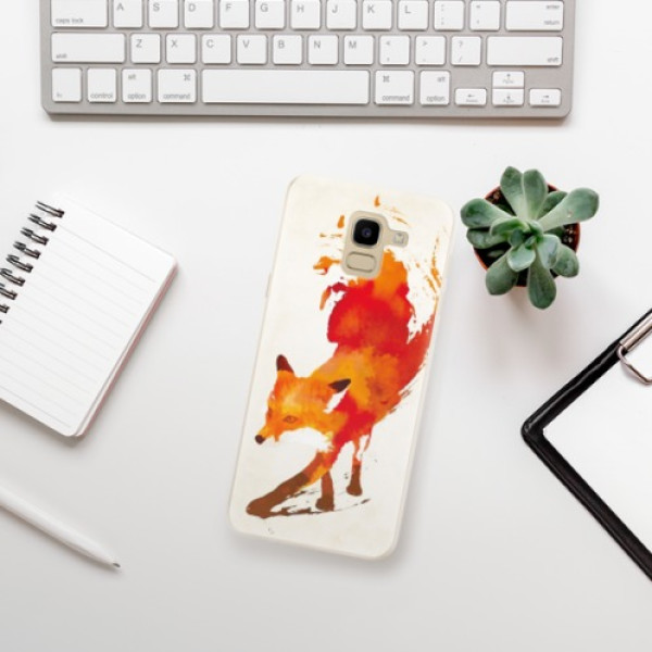 Silikonové pouzdro iSaprio - Samsung Galaxy J6 - Fast Fox