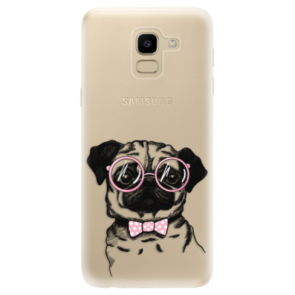 Silikonové odolné pouzdro iSaprio - The Pug na mobil Samsung Galaxy J6 (Silikonový kryt, obal, pouzdro iSaprio - The Pug na mobilní telefon Samsung Galaxy J6)