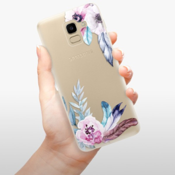 Silikonové pouzdro iSaprio - Samsung Galaxy J6 - Flower Pattern 04