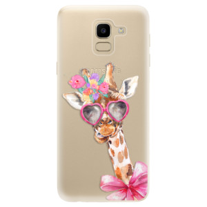 Silikonové pouzdro iSaprio - Samsung Galaxy J6 - Lady Giraffe
