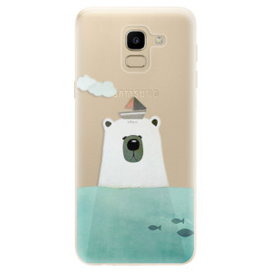 Silikonové pouzdro iSaprio - Samsung Galaxy J6 - Bear With Boat
