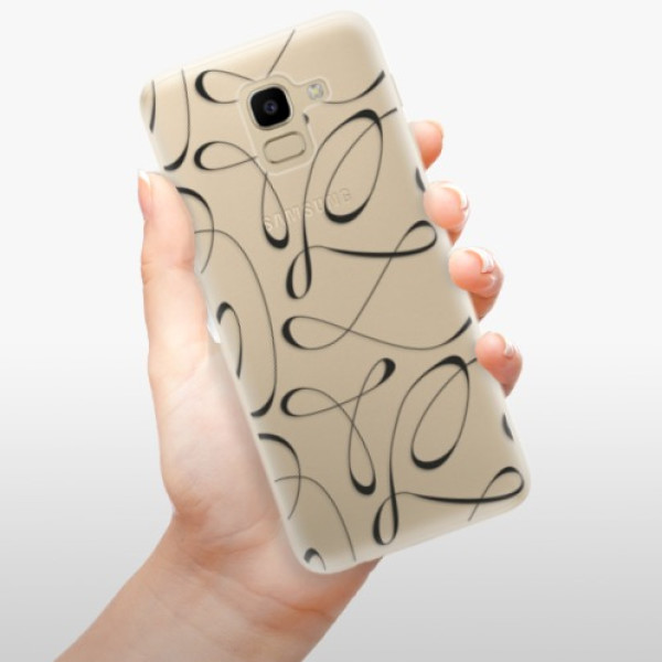 Silikonové pouzdro iSaprio - Samsung Galaxy J6 - Fancy black