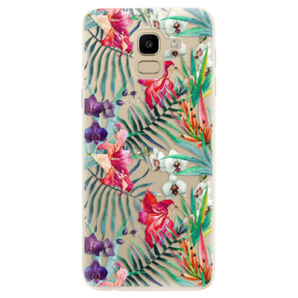 Odolné silikonové pouzdro iSaprio - Flower Pattern 03 - Samsung Galaxy J6
