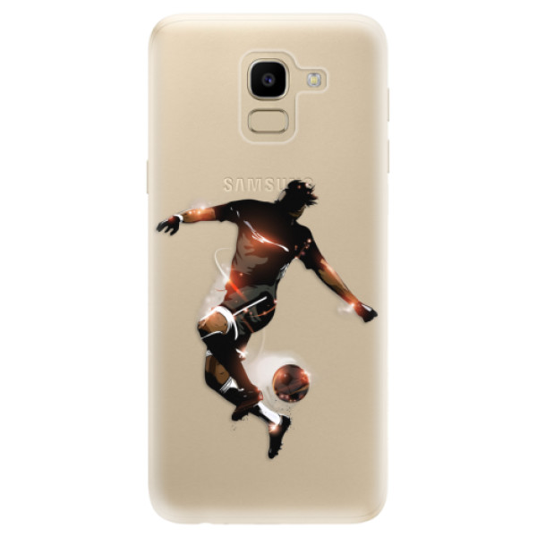 Silikonové odolné pouzdro iSaprio - Fotball 01 na mobil Samsung Galaxy J6 (Silikonový kryt, obal, pouzdro iSaprio - Fotball 01 na mobilní telefon Samsung Galaxy J6)