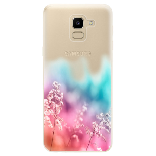 Silikonové odolné pouzdro iSaprio - Rainbow Grass na mobil Samsung Galaxy J6 (Silikonový kryt, obal, pouzdro iSaprio - Rainbow Grass na mobilní telefon Samsung Galaxy J6)