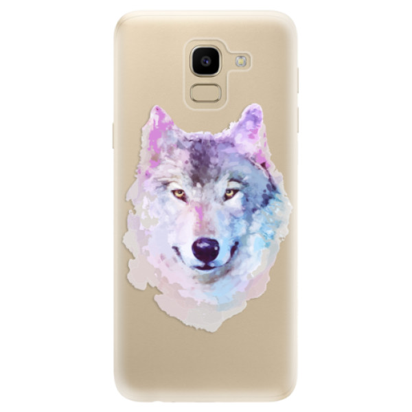 Silikonové odolné pouzdro iSaprio - Wolf 01 na mobil Samsung Galaxy J6 (Silikonový kryt, obal, pouzdro iSaprio - Wolf 01 na mobilní telefon Samsung Galaxy J6)