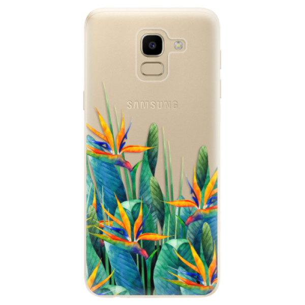 Odolné silikonové pouzdro iSaprio - Exotic Flowers - Samsung Galaxy J6