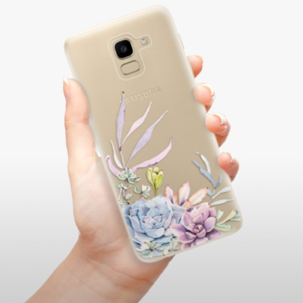 Silikonové pouzdro iSaprio - Samsung Galaxy J6 - Succulent 01