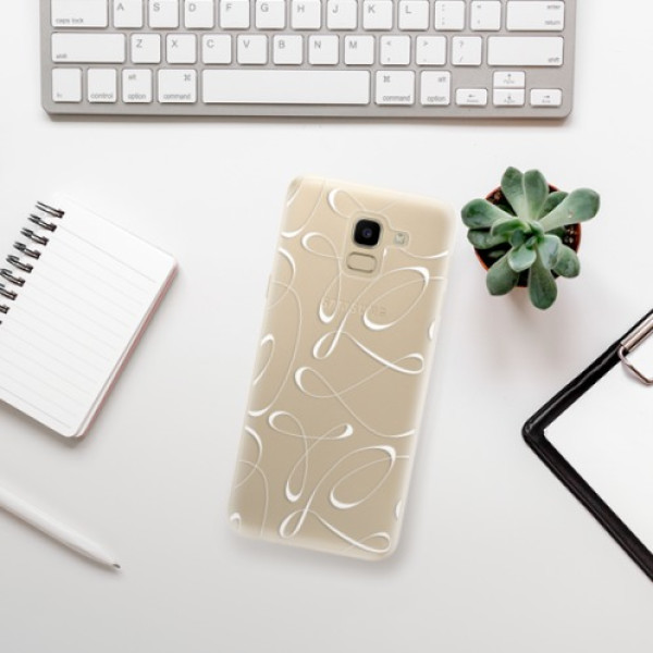 Silikonové pouzdro iSaprio - Samsung Galaxy J6 - Fancy white