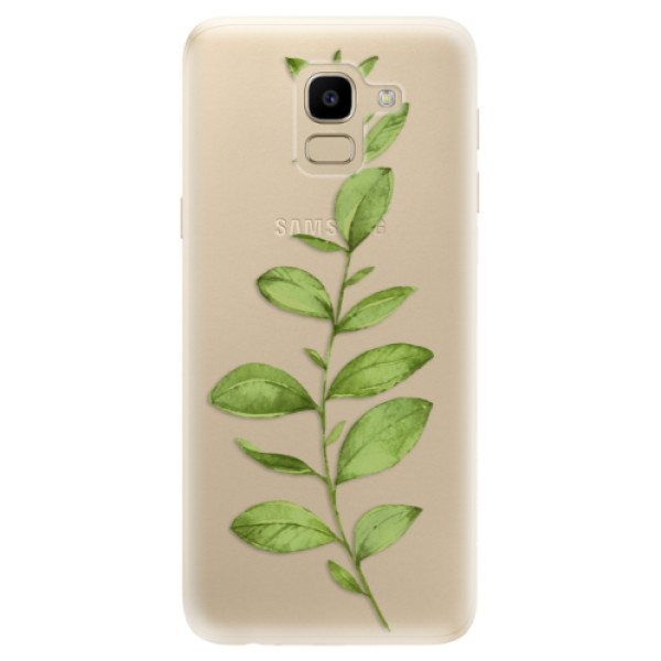 Odolné silikonové pouzdro iSaprio - Green Plant 01 - Samsung Galaxy J6
