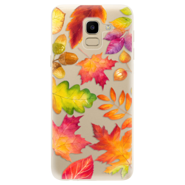 Odolné silikonové pouzdro iSaprio - Autumn Leaves 01 - Samsung Galaxy J6