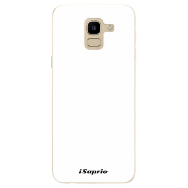 Silikonové odolné pouzdro iSaprio - 4Pure - bílé na mobil Samsung Galaxy J6 (Silikonový kryt, obal, pouzdro iSaprio - 4Pure - bílé na mobilní telefon Samsung Galaxy J6)