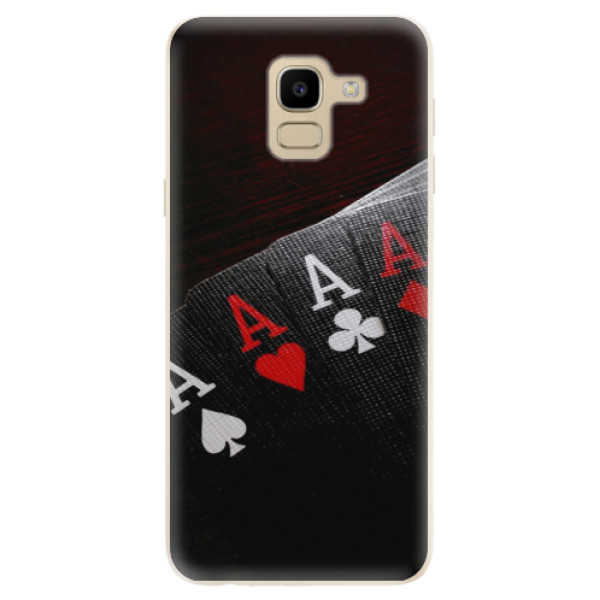 Silikonové odolné pouzdro iSaprio - Poker na mobil Samsung Galaxy J6 (Silikonový kryt, obal, pouzdro iSaprio - Poker na mobilní telefon Samsung Galaxy J6)