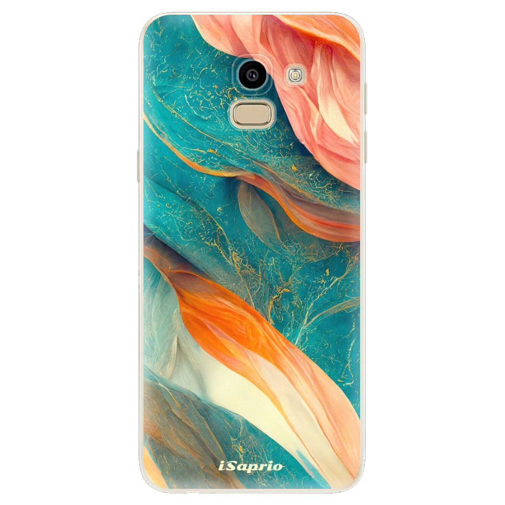 Odolné silikonové pouzdro iSaprio - Abstract Marble - Samsung Galaxy J6