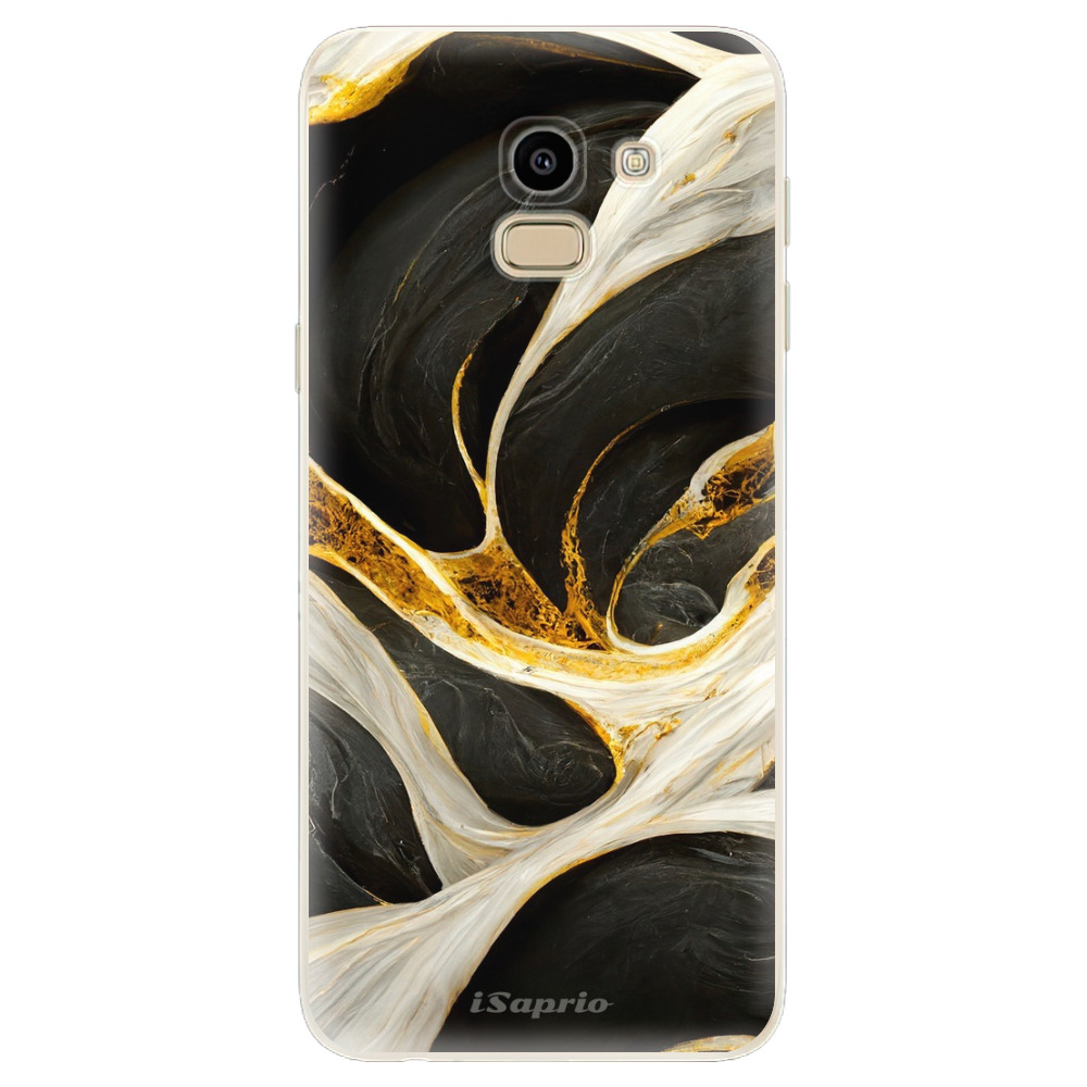 Odolné silikonové pouzdro iSaprio - Black and Gold - Samsung Galaxy J6